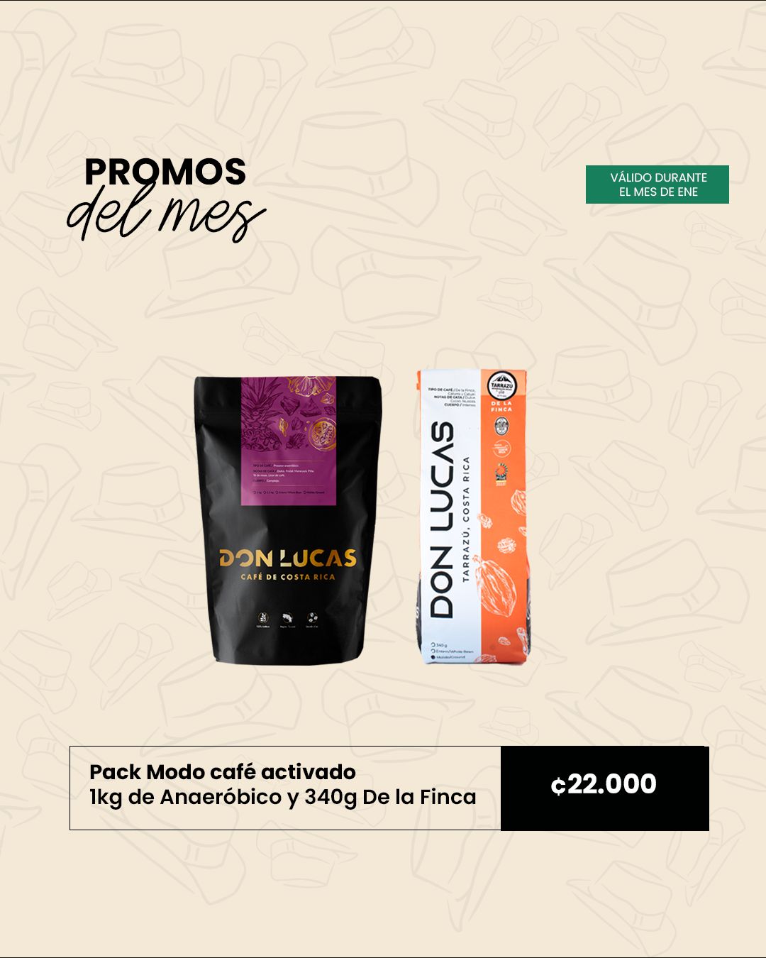 PROMO 3 Pack Modo café activado