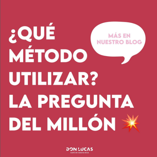 ¿Qué método utilizar? La pregunta del millón.